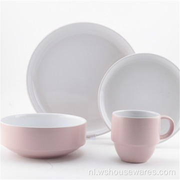 Diner Sets Stoneware Double Color Glazed